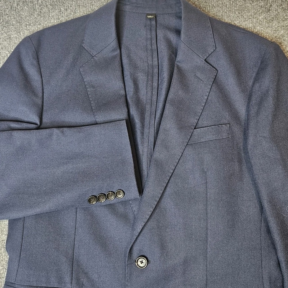 J Crew Mens Ludlow Slim Fit Blazer Size 38S Blue Moon Quality British Cloth